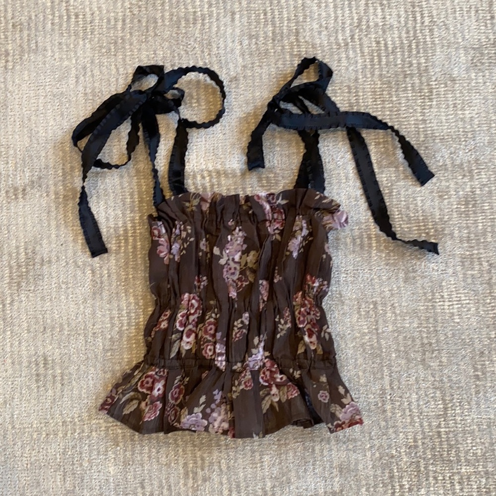 Hm x Brock Collection NWT tie shoulder corset  XS